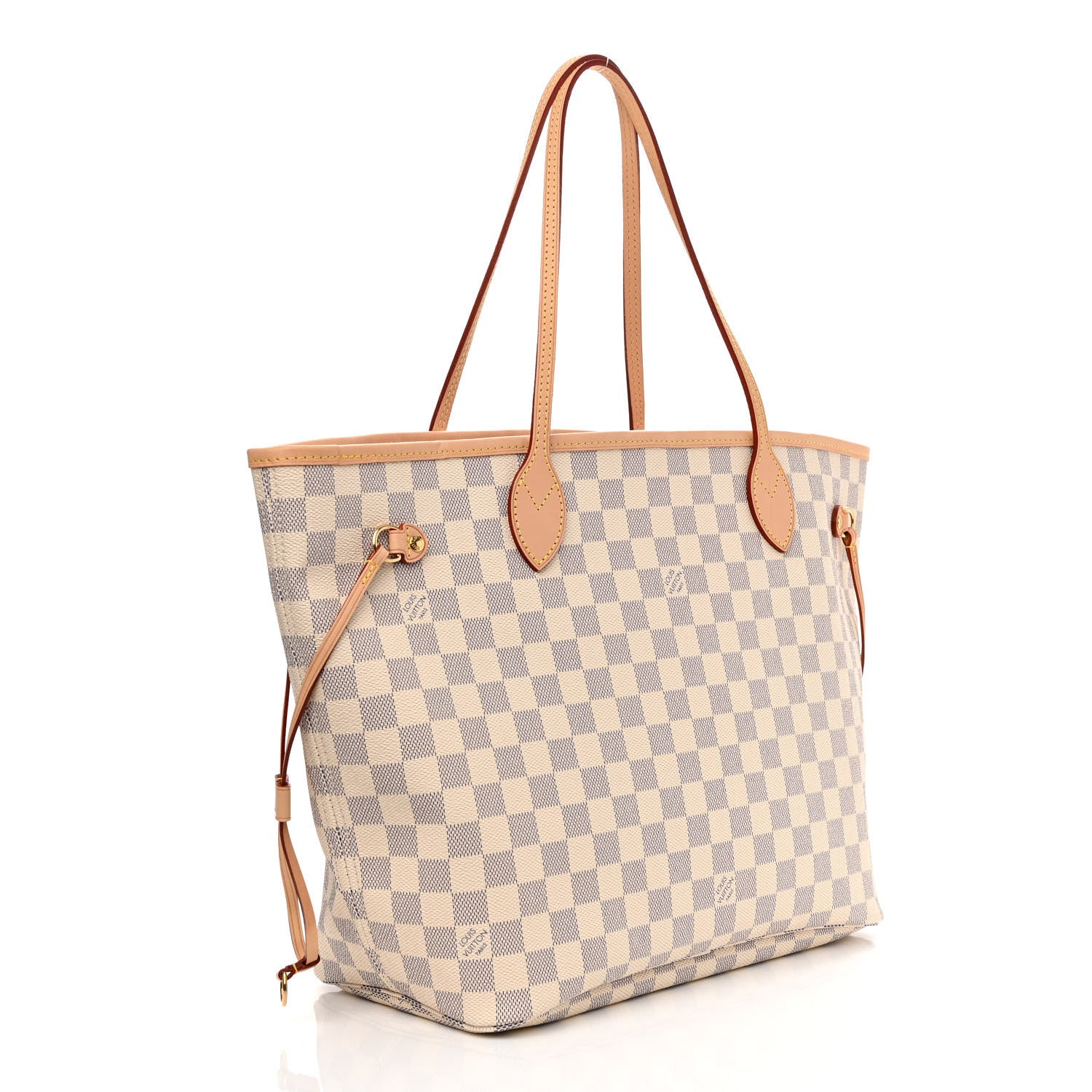 Louis Vuitton Damier Azur Neo Neverfull MM Rose Ballerine 4 of 10