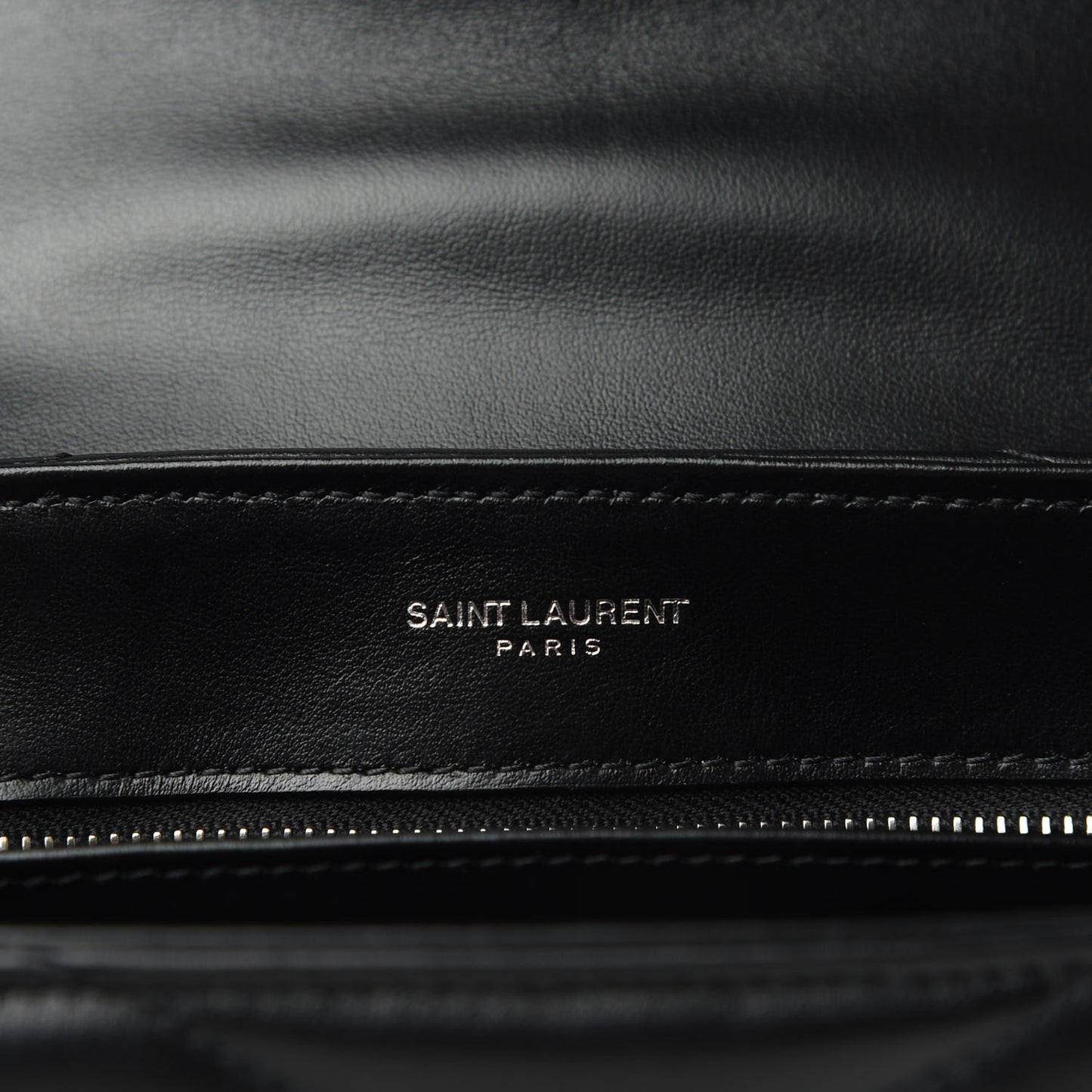 Calfskin Y Quilted Monogram Toy Loulou Crossbody Bag Black