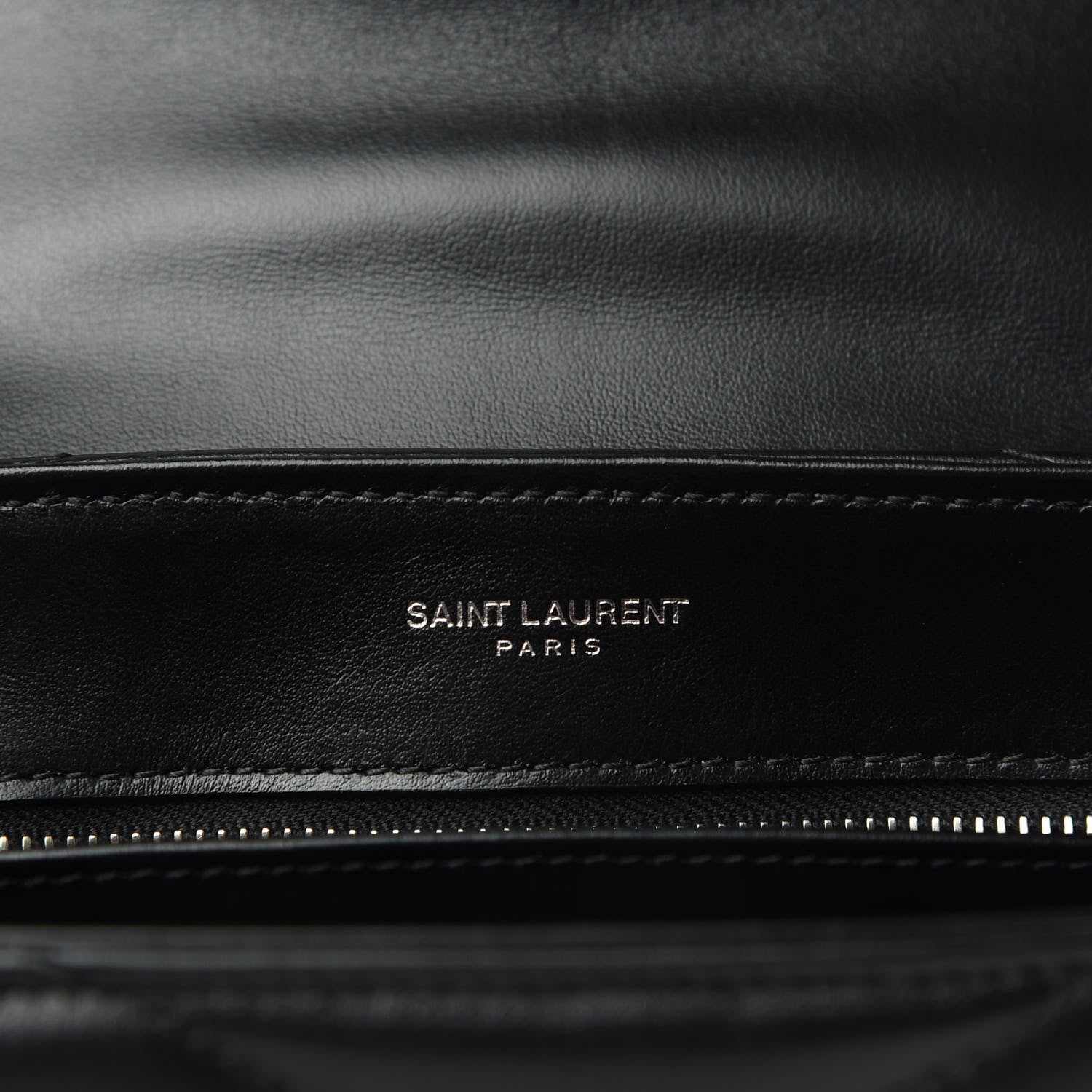 Saint Laurent Calfskin Y Quilted Monogram Toy Loulou Crossbody Bag Black 8 of 9
