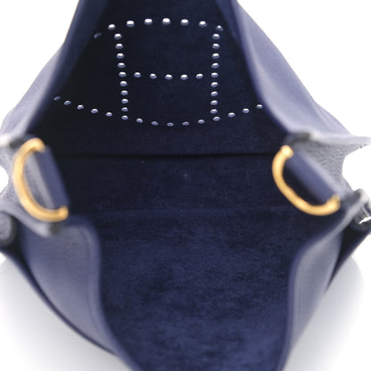 Hermes Taurillon Clemence Evelyne III PM Bleu Encre 4 of 10