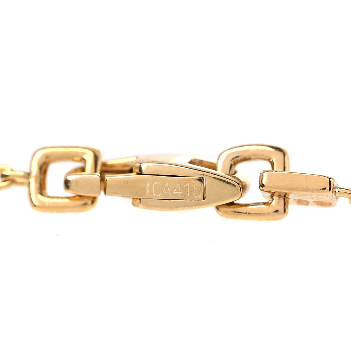 18K Yellow Gold Diamond Signature Necklace