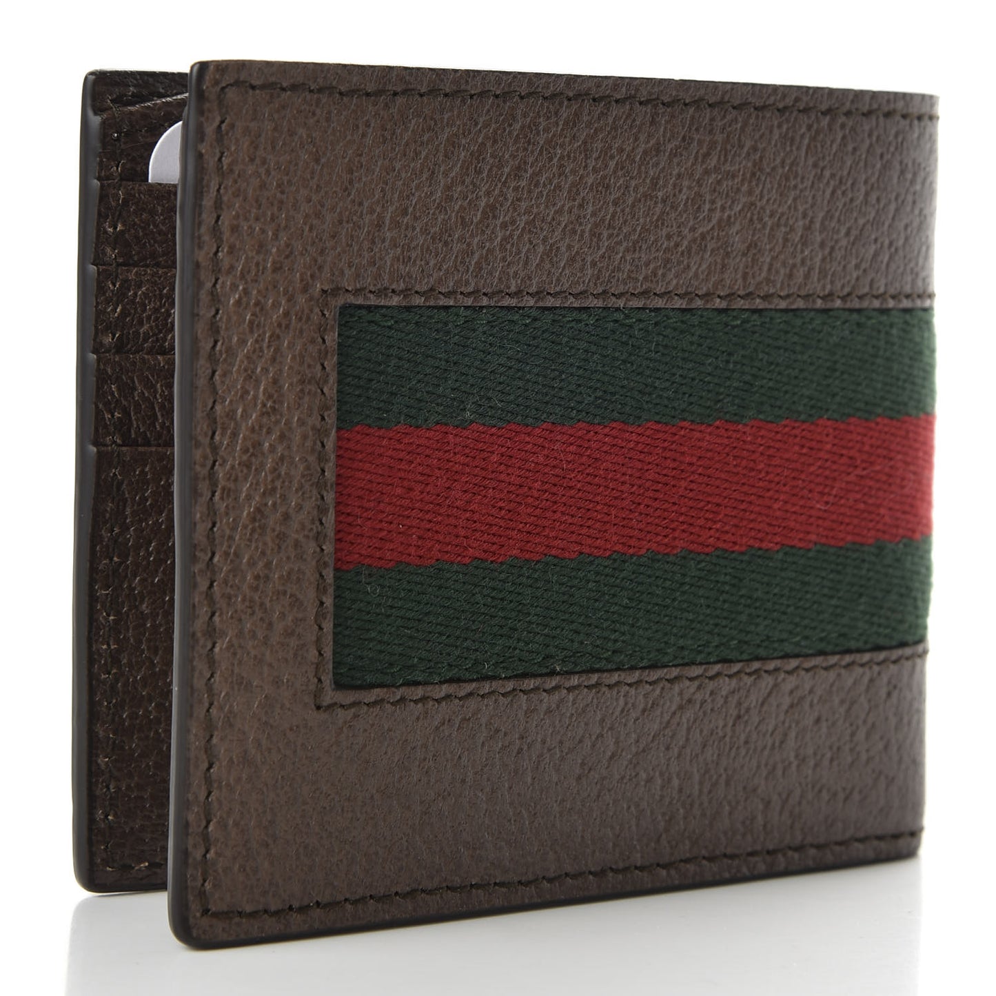 Calfskin Loved Web Wallet Brown