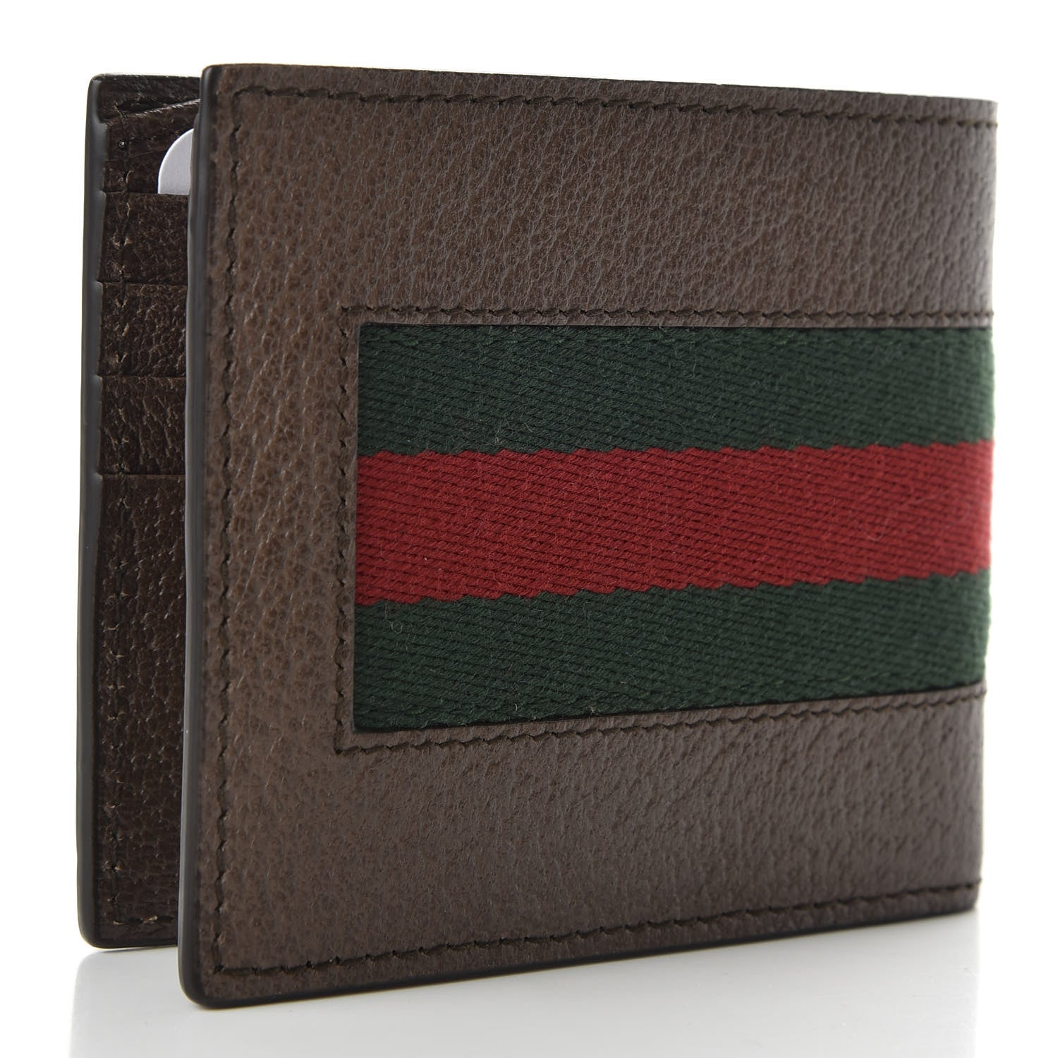 Gucci Calfskin Loved Web Wallet Brown 3 of 7