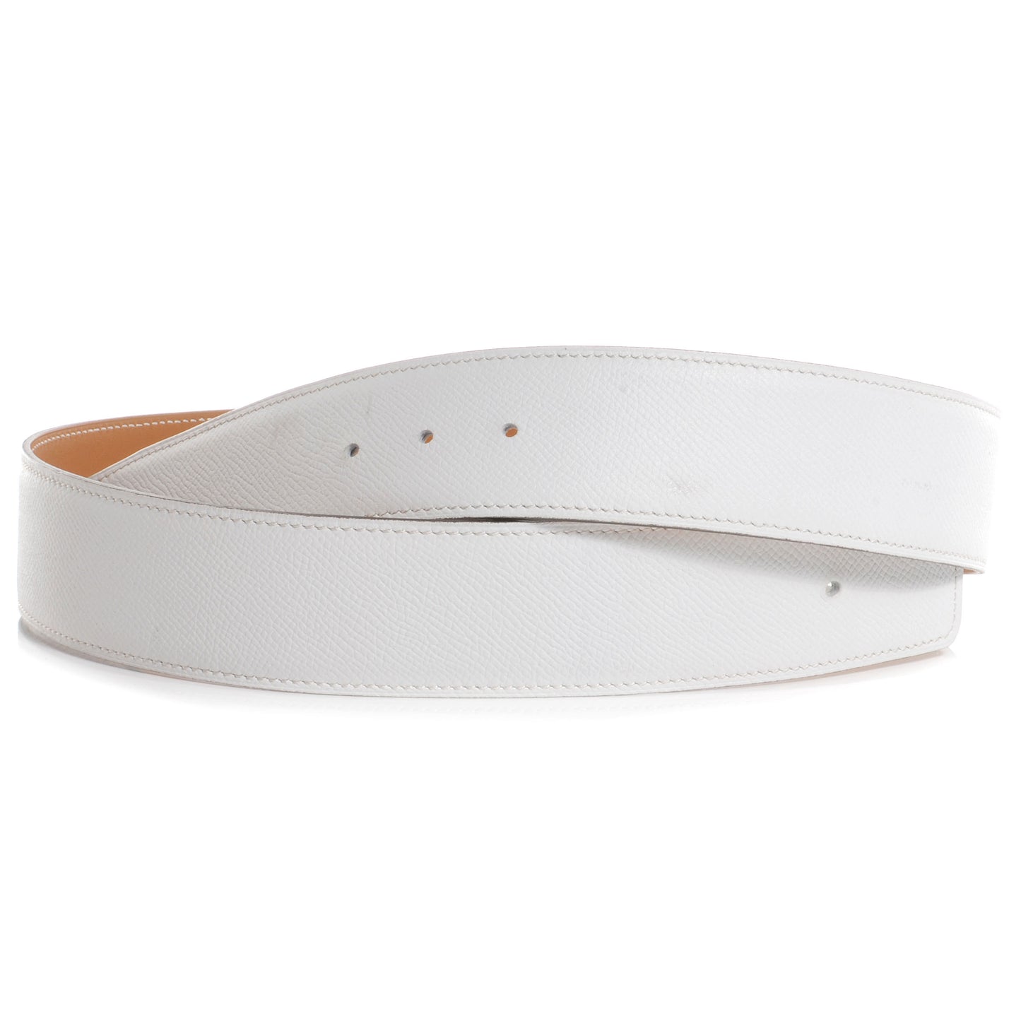 Chamonix Epsom Reversible 42mm Belt Strap 80 Natural Blanc