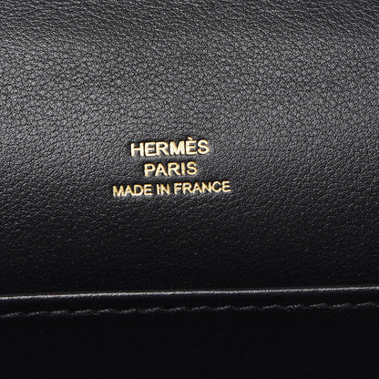 Hermes Swift Kelly Pochette Clutch Black 7 of 28