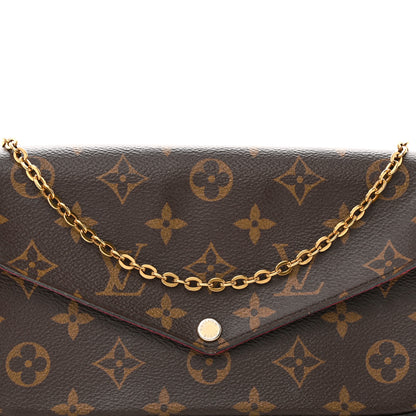 Louis Vuitton Monogram Pochette Felicie Chain Wallet Fuchsia 9 of 24