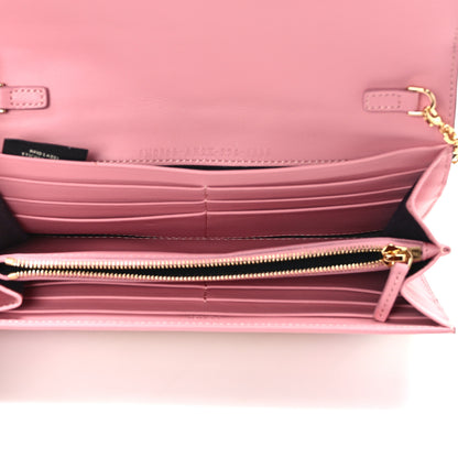 Fendi Nappa Matisse FF Embossed Continental Wallet On Chain White Multicolor 5 of 12
