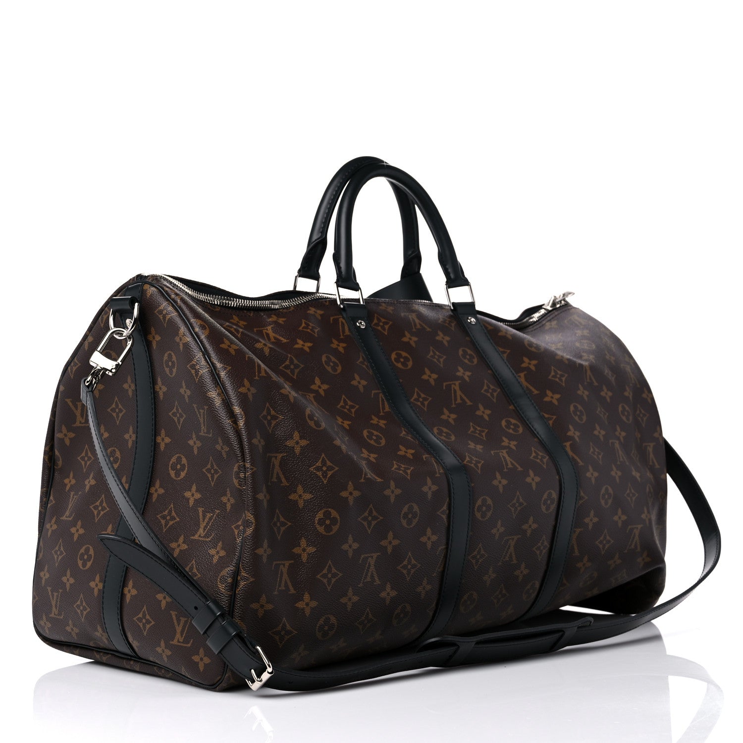 Louis Vuitton Monogram Macassar Keepall Bandouliere 55 3 of 10