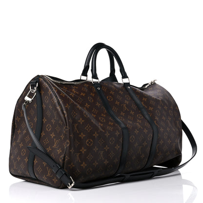 Louis Vuitton Monogram Macassar Keepall Bandouliere 55 3 of 10