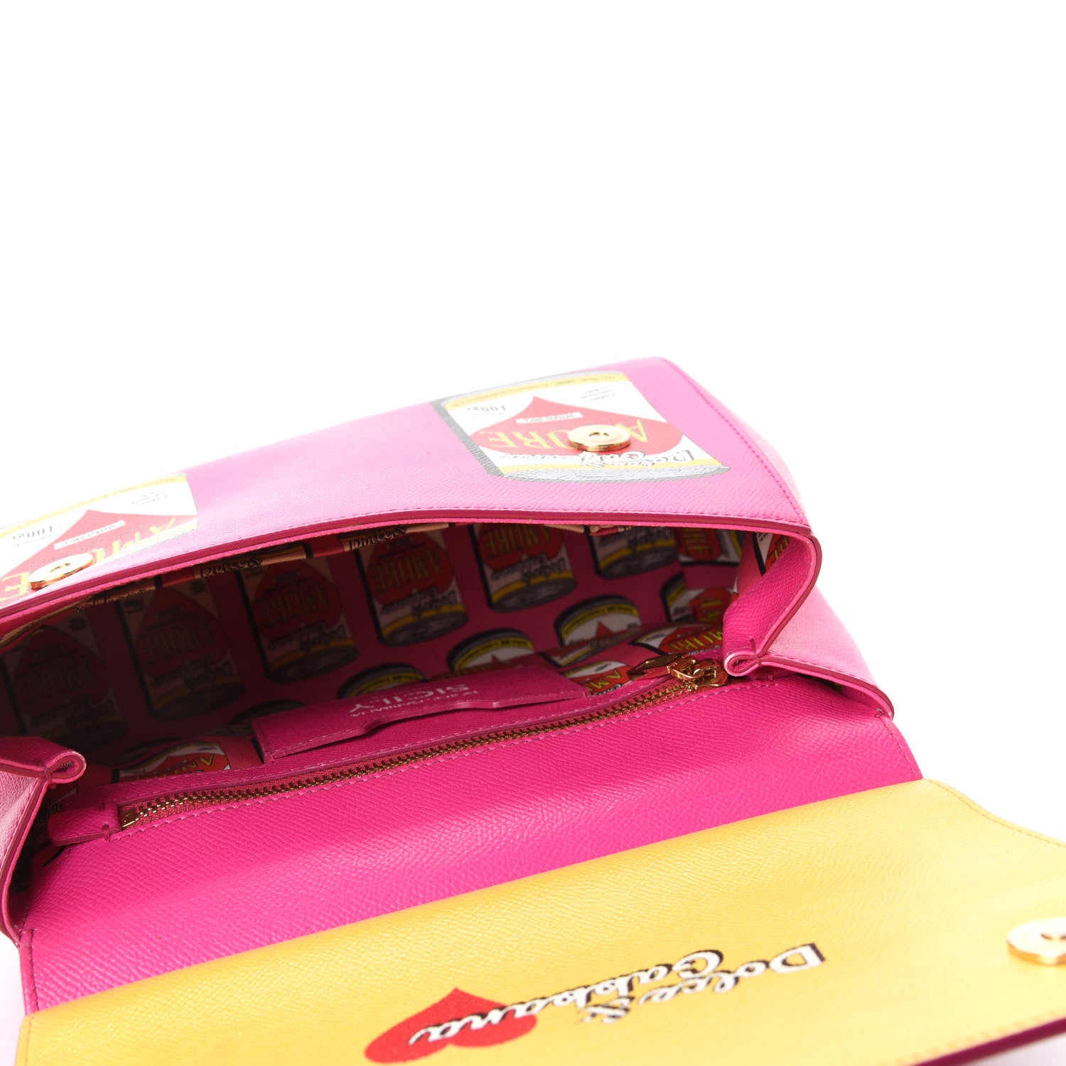 Dolce & Gabbana Dauphine Amore Soup Can Print Medium Miss Sicily Satchel Multicolor 5 of 13