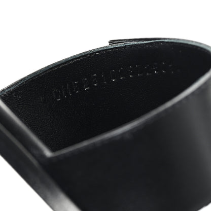 Hermes Calfskin Giulia Sandals 37 Black White 9 of 9