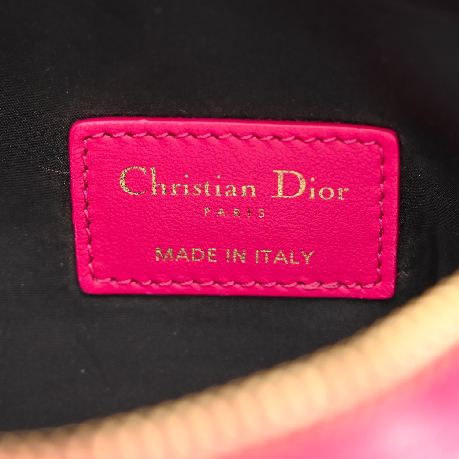 Christian Dior Canvas De Jouy Diortravel Nomad Pouch Pink 6 of 11