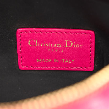 Christian Dior Canvas De Jouy Diortravel Nomad Pouch Pink 6 of 11