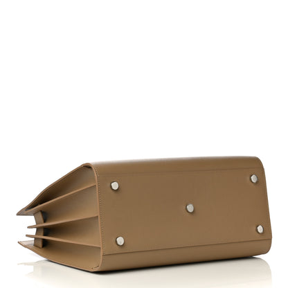 Saint Laurent Grained Calfskin Small Sac De Jour Taupe 4 of 14