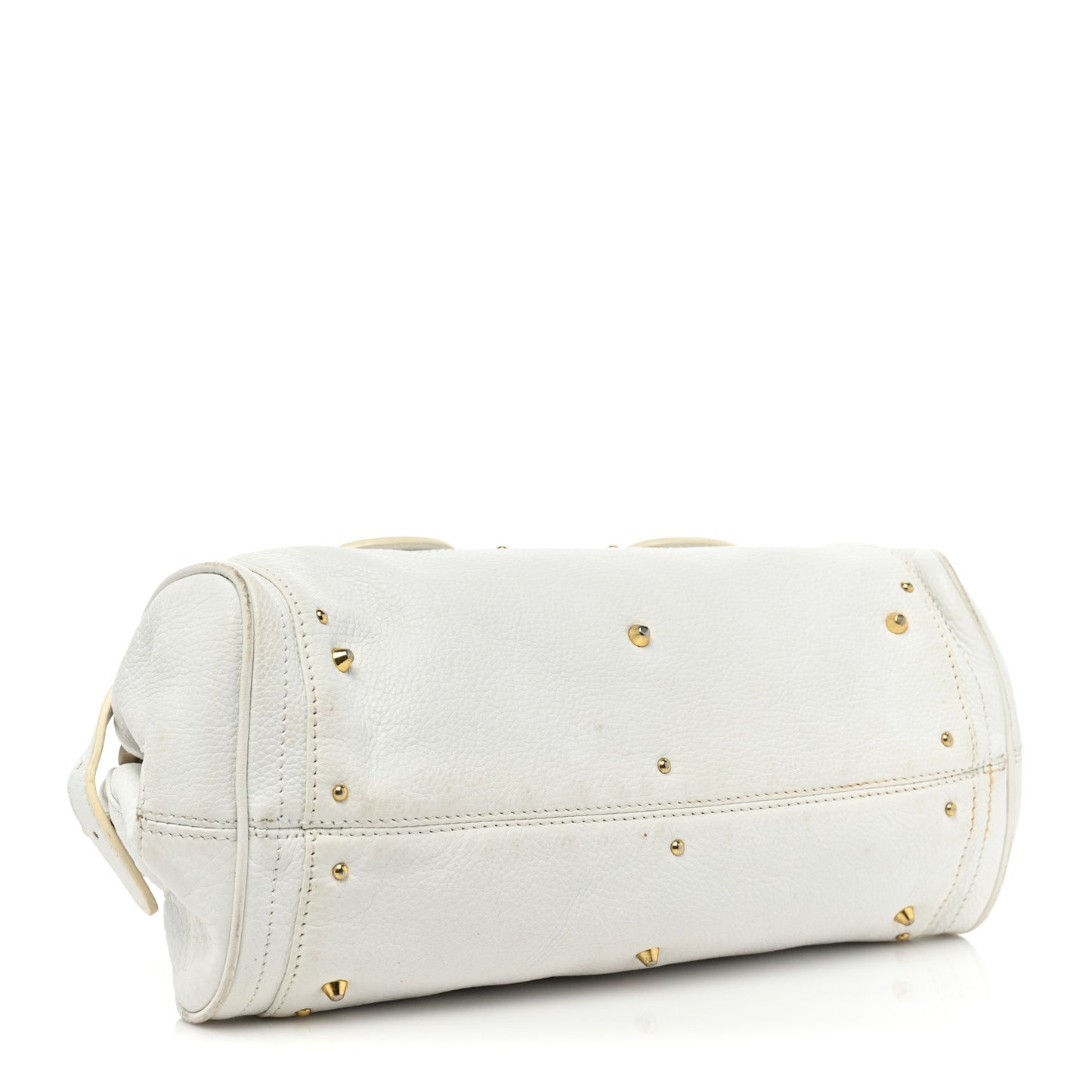 Calfskin Small Paddington Satchel White