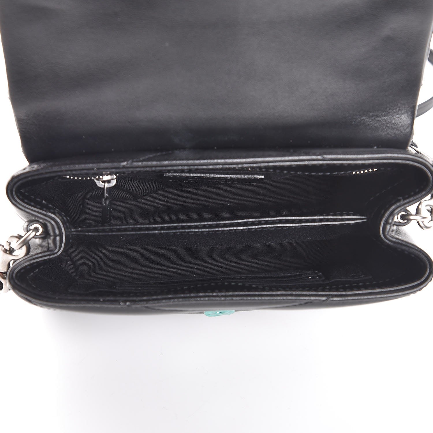 Saint Laurent Calfskin Y Quilted Monogram Toy Loulou Crossbody Bag Black 5 of 8