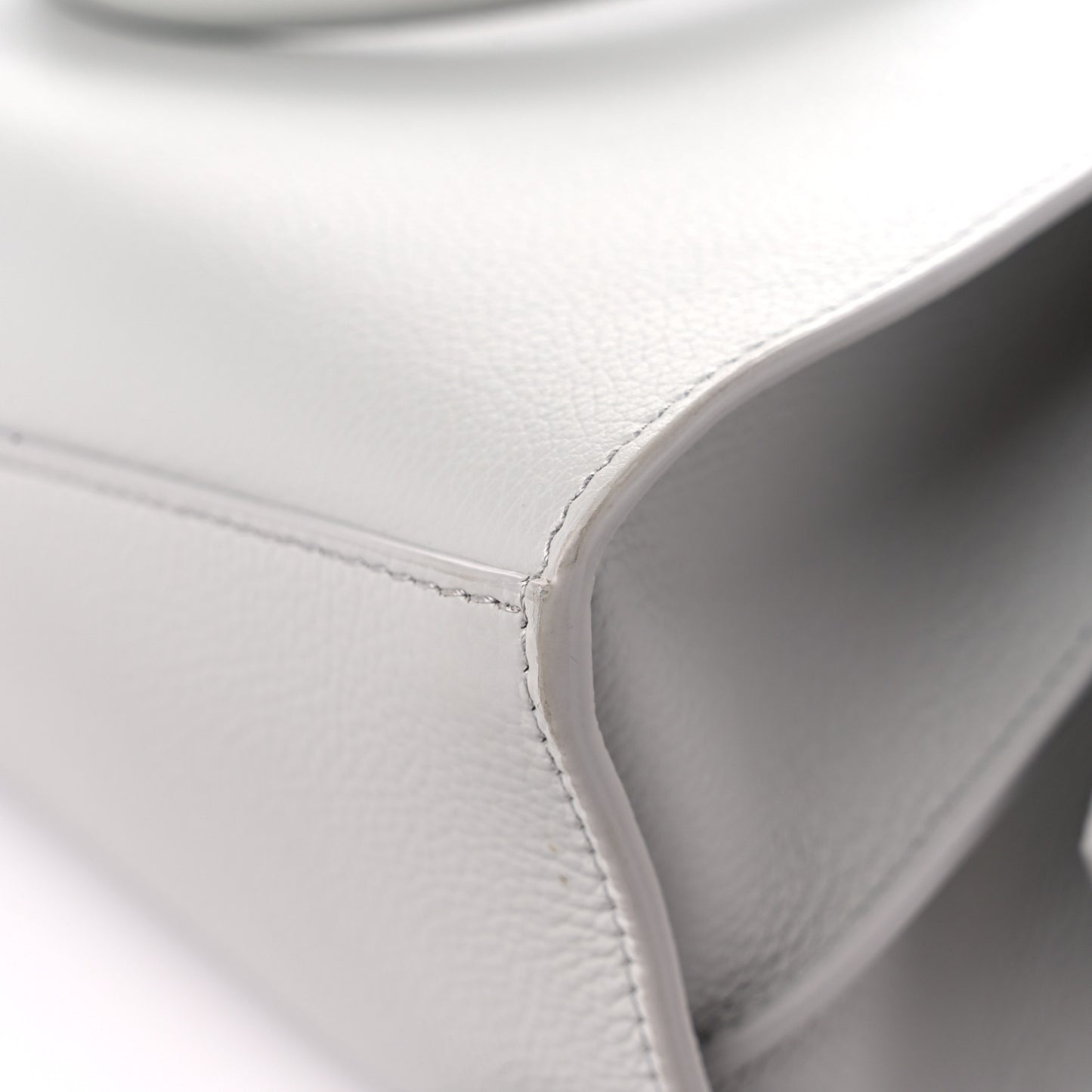 Grained Calfskin Neo Classic Silver Hardware S City Dove Grey