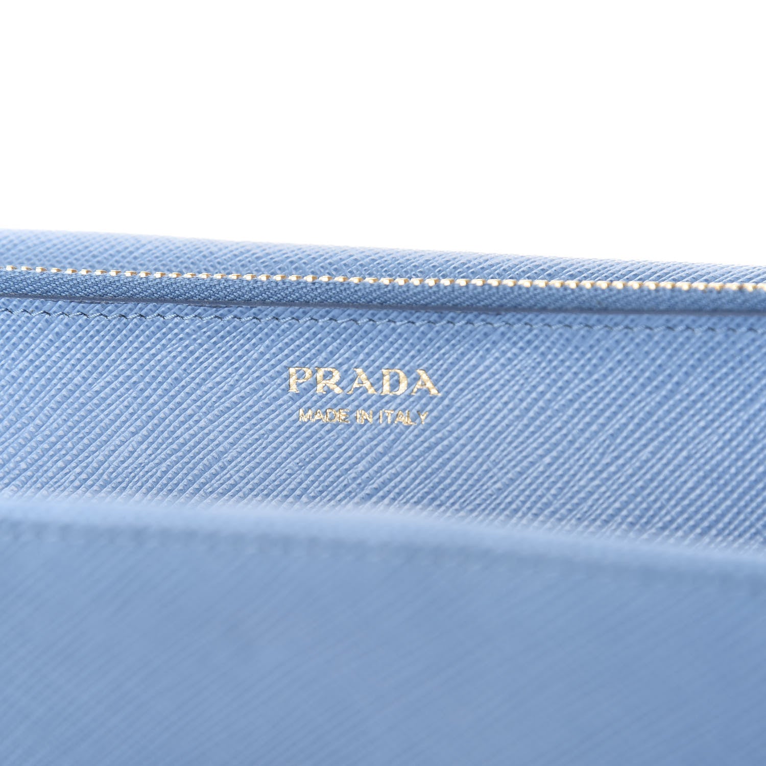 Prada Saffiano Metal Medium Wallet Mare 7 of 9