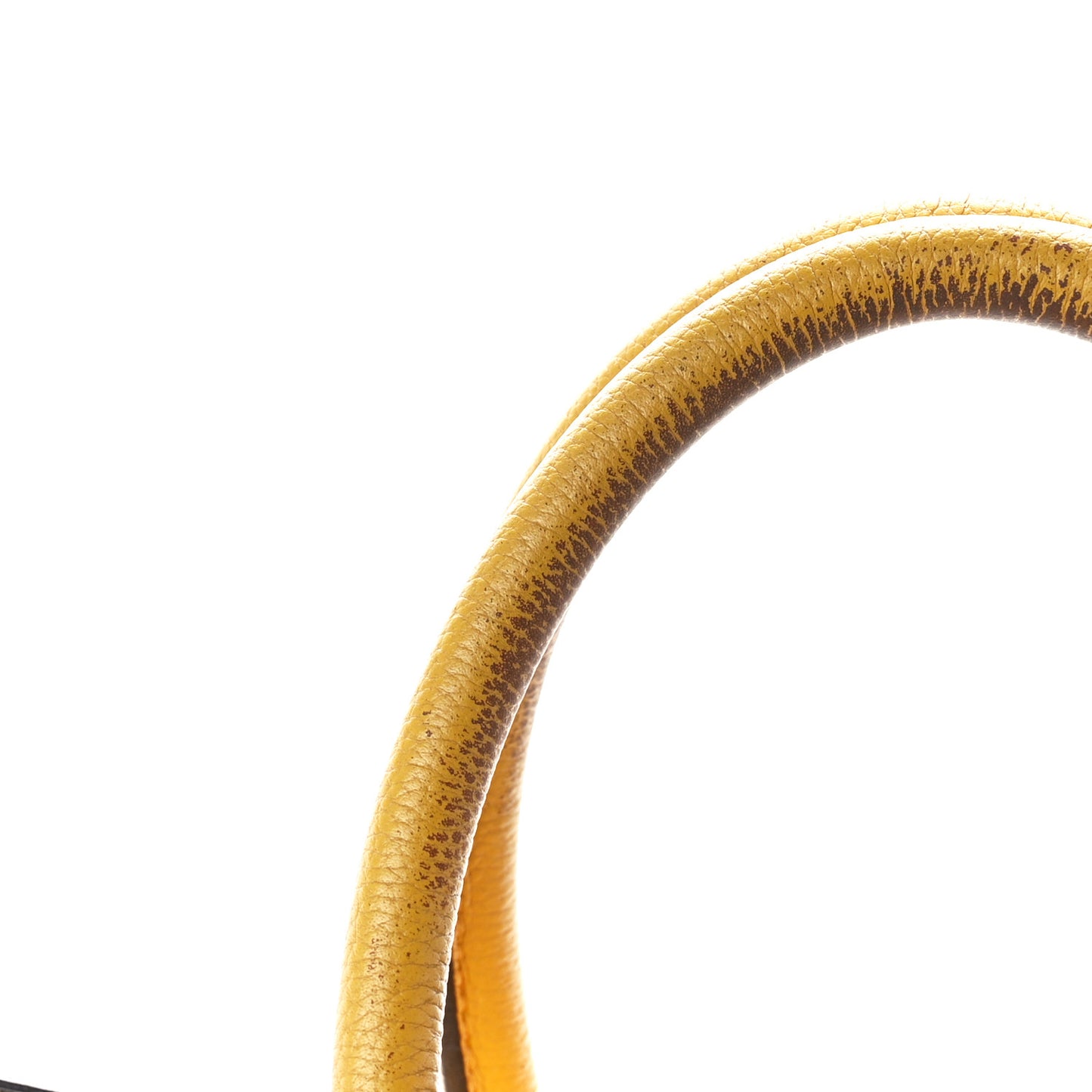 Drummed Calfskin Mini Luggage Ocre