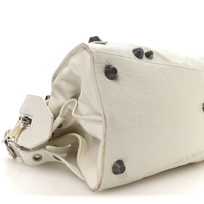 Balenciaga Agneau Arena Neo Cagole City Handbag Optic White 9 of 10