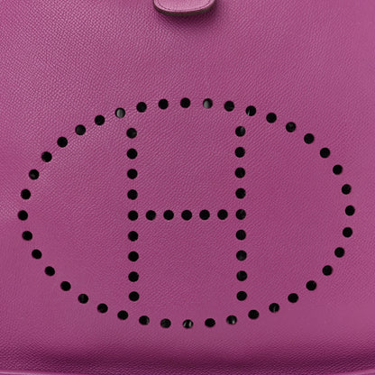 Hermes Epsom Evelyne II GM Cyclamen 8 of 14