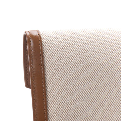 Saint Laurent Canvas Uptown Pouch Natural Beige Brick 10 of 10