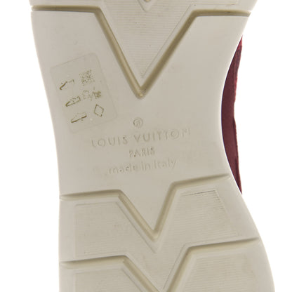 Louis Vuitton Knit Damier Fastlane Sneakers 8.5 Burgundy Red 8 of 8