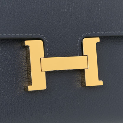 Hermes Evercolor Constance Wallet To Go Bleu Nuit 8 of 9