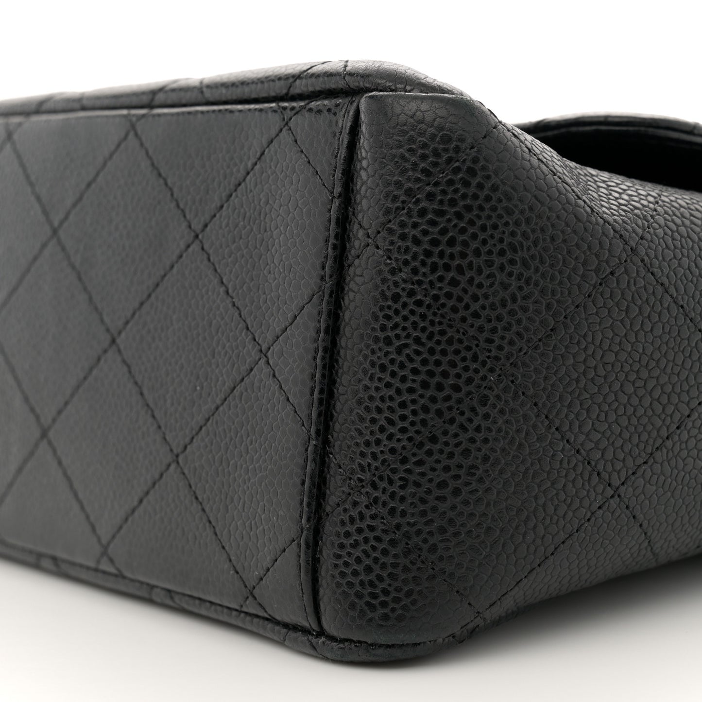 Caviar Quilted Maxi Double Flap Black