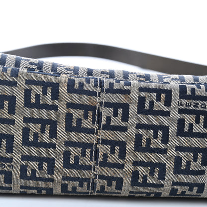 Fendi Zucchino Shoulder Bag Navy 11 of 12