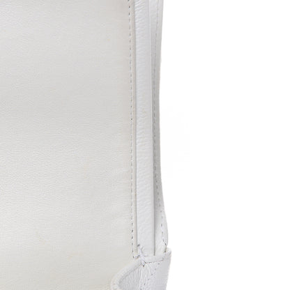 Chanel Caviar Quilted Jumbo Double Flap White 14 of 16