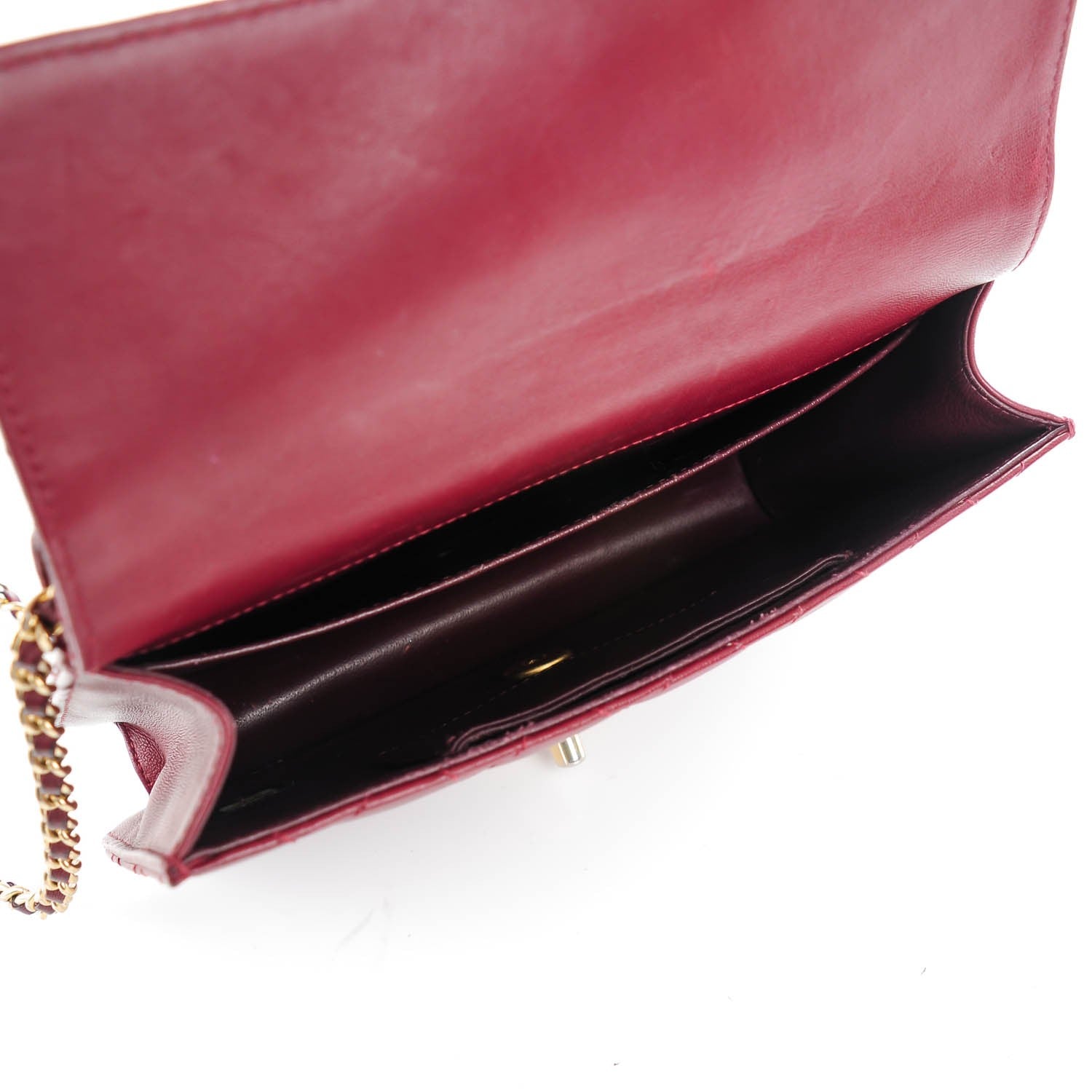 Chanel Lambskin Quilted Medium Crossing Times Flap Red 8 of 11