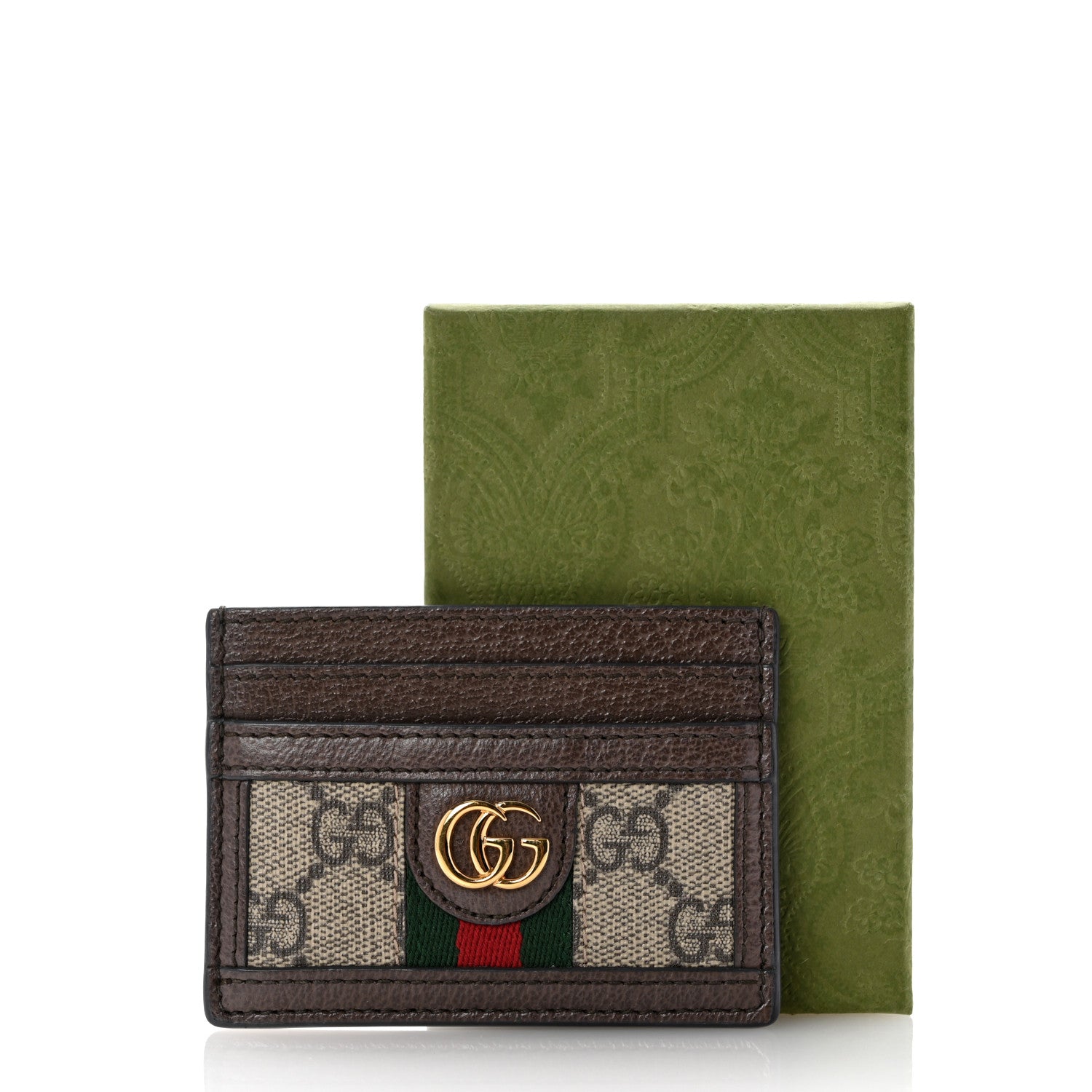 Gucci GG Supreme Monogram Ophidia Card Holder Brown 7 of 7