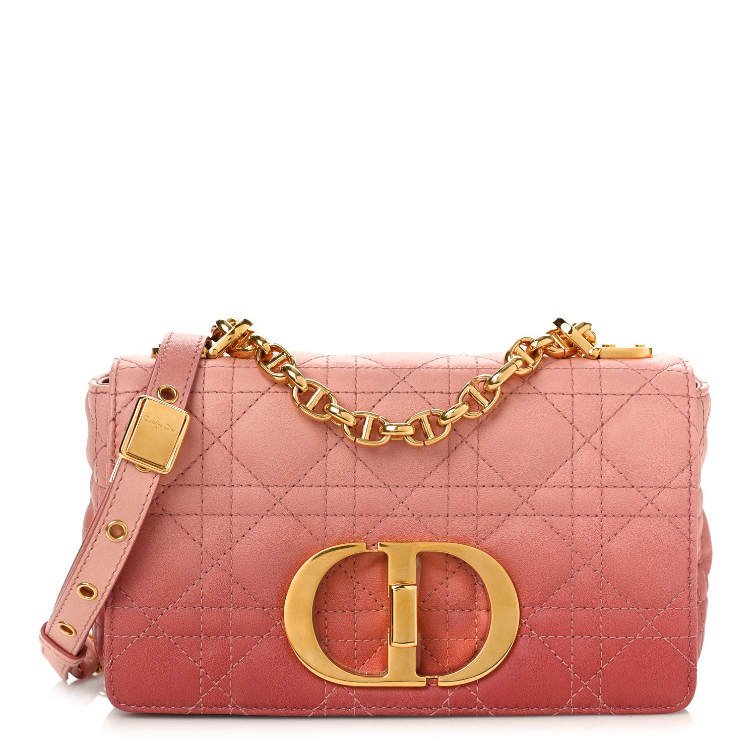 Christian Dior Lambskin Cannage Gradient Small Caro Bag Pink 1 of 8