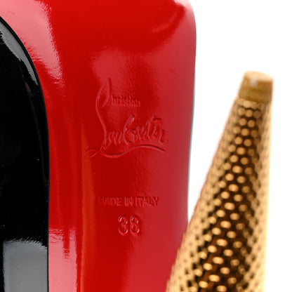 Christian Louboutin Patent LipChick 100 Pumps 38 Black 8 of 8