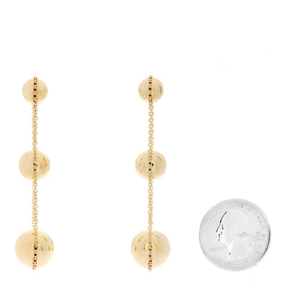 Tiffany 18K Yellow Gold HardWear Triple Drop Earrings 2 of 5