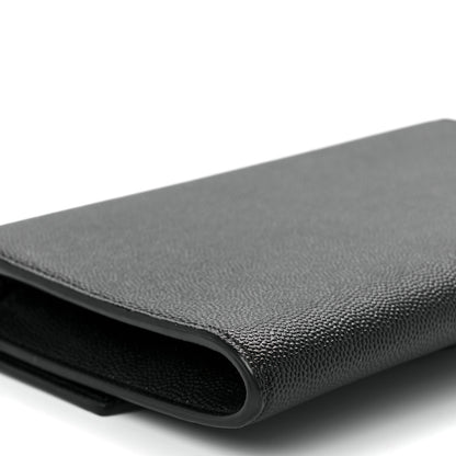 Saint Laurent Grain De Poudre Uptown Chain Wallet Black 12 of 13