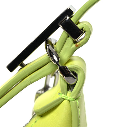 Givenchy Smooth Calfskin Small Moon Cut Out Shoulder Bag Fluo Yellow 12 of 12