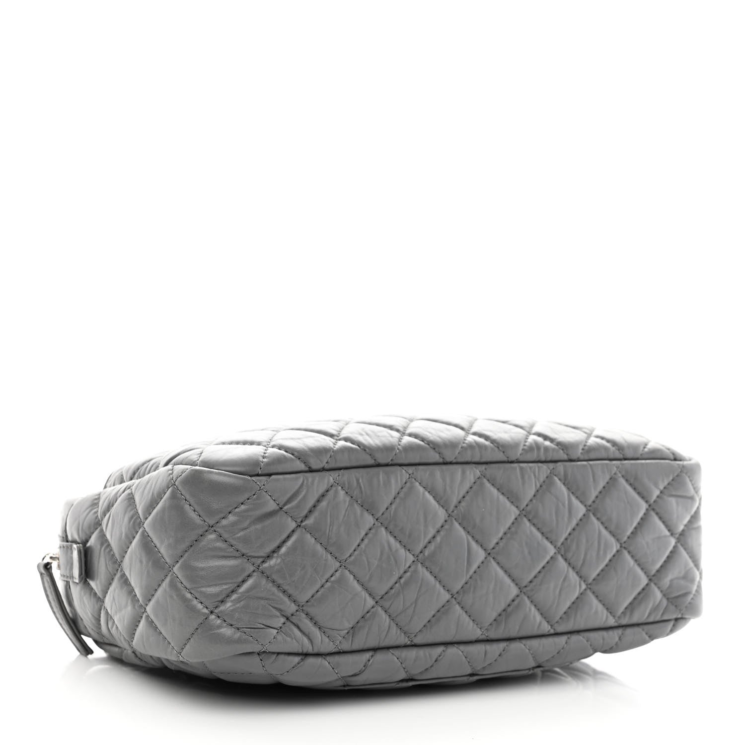Chanel Aged Calfskin Quilted Medium Reissue Camera Case Grey 4 of 10