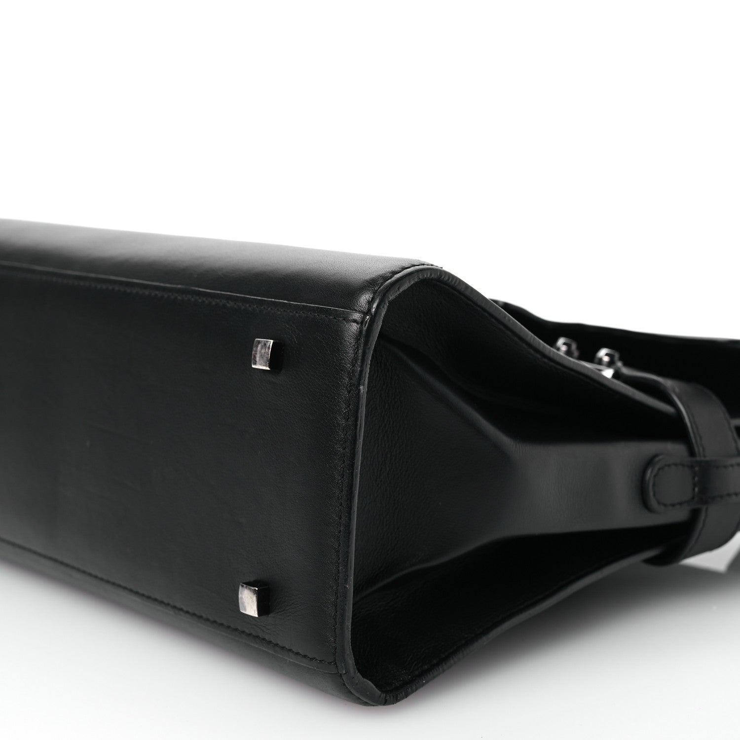 Delvaux Calfskin MM Tempete Satchel Black 10 of 14