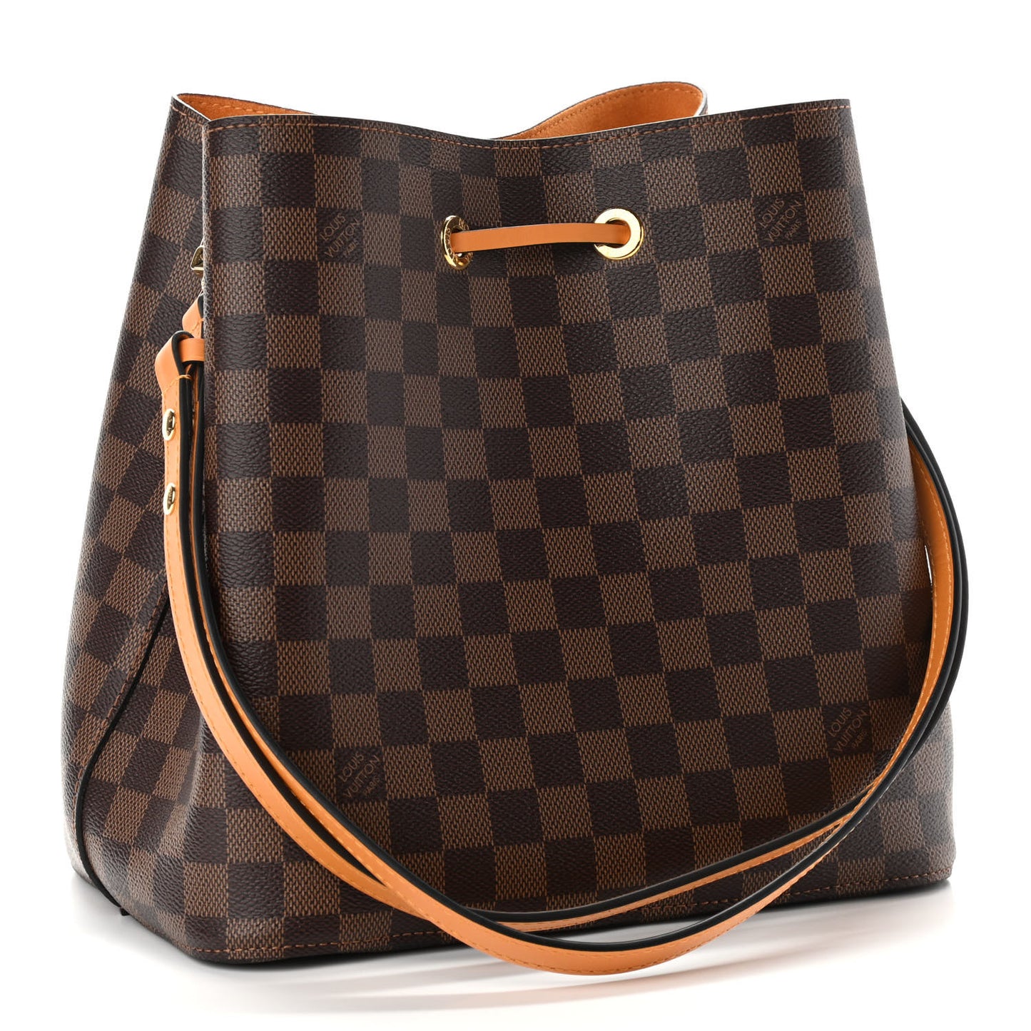 Damier Ebene Neonoe MM Safran