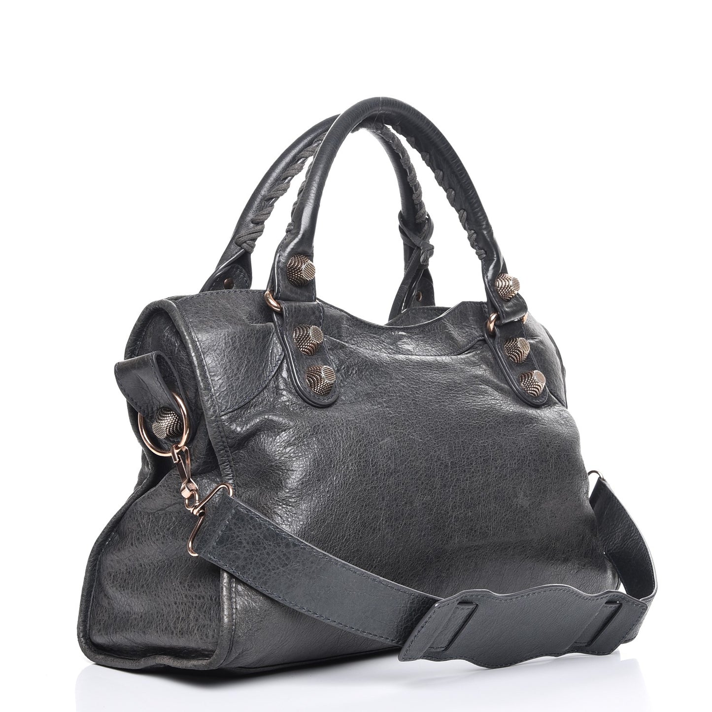 Agneau Giant 21 Rose Gold Hardware City Anthracite
