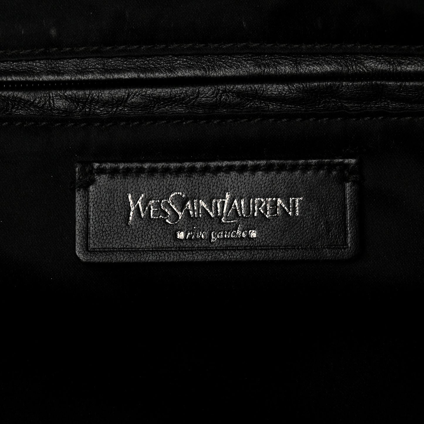 Metallic Embossed Large Downtown Tote Black