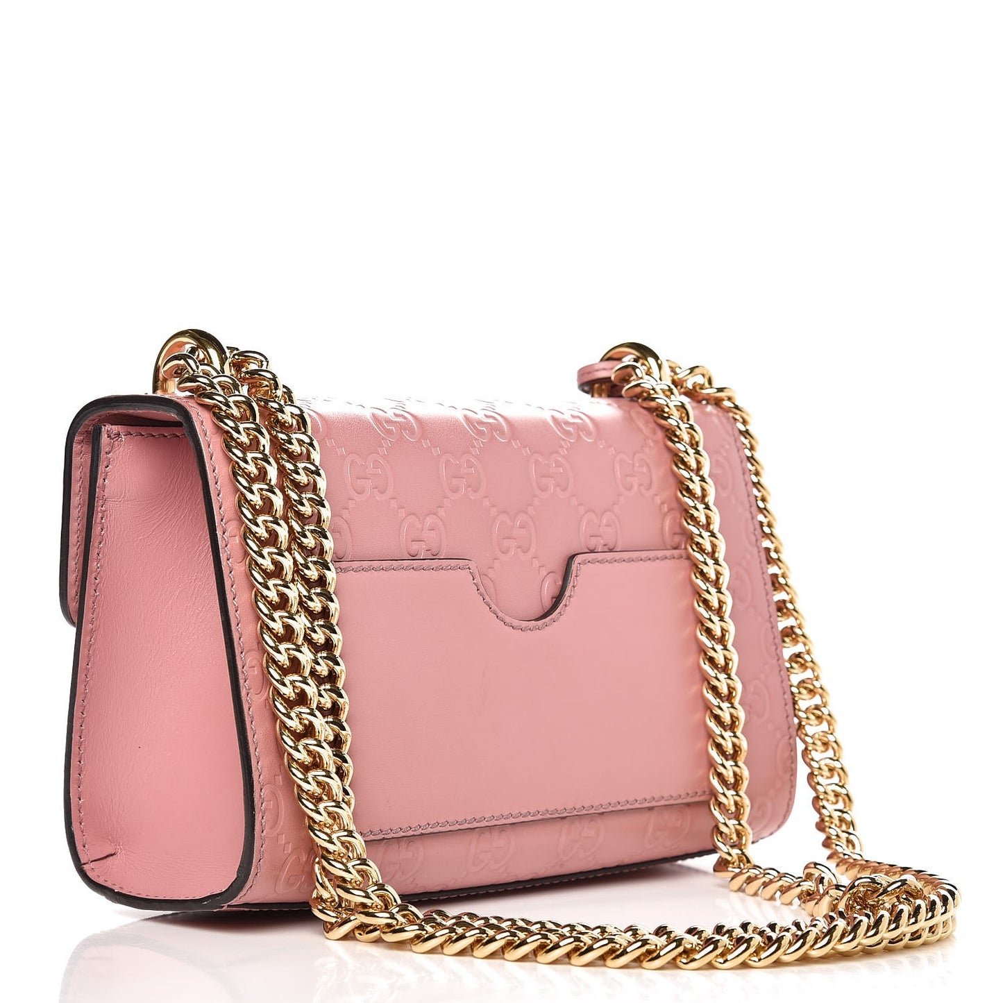 Guccissima Small Padlock Shoulder Bag Rose Baby Candy