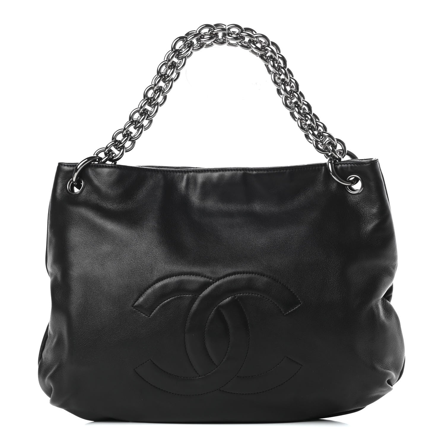 Chanel Lambskin Soft and Chain Small Hobo Black 1 of 11