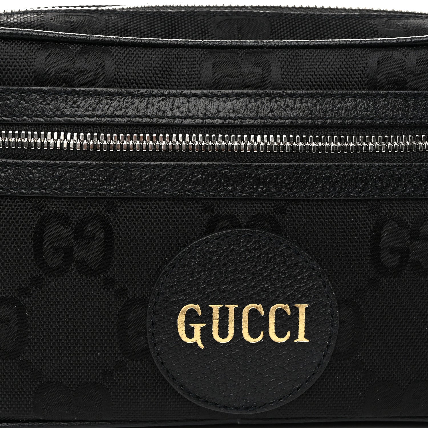 Gucci Econyl Nylon Monogram Off The Grid Belt Bag Black 8 of 11