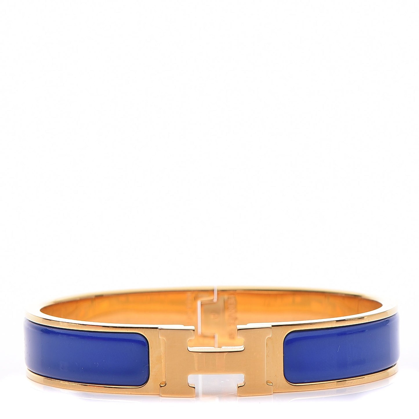Enamel Narrow Clic Clac H Bracelet PM Bleu Royal