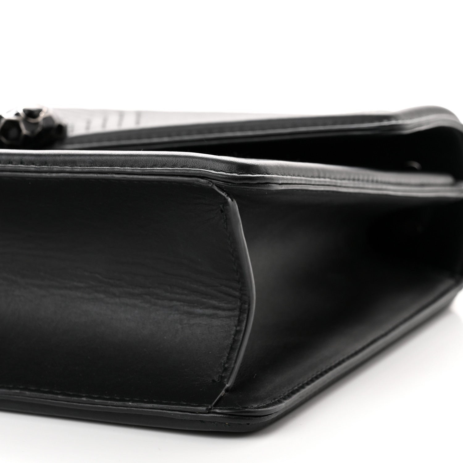 Bulgari Quilted Nappa Smooth Calfskin Serpenti Forever Diamond Blast Shoulder Bag Black 8 of 8