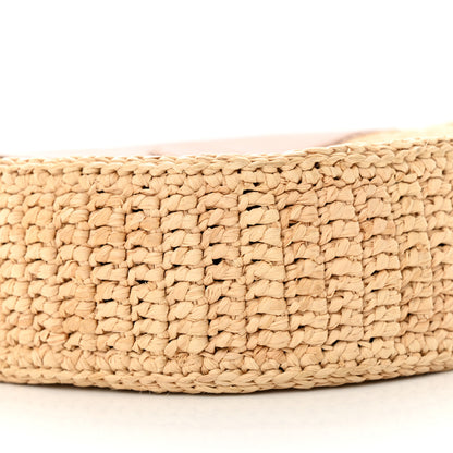 Saint Laurent Raffia Calfskin Le Monogramme Coeur 9 of 10