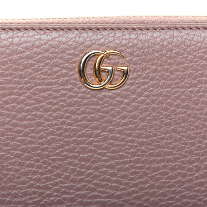 Gucci Dollar Calfskin GG Marmont Zip Around Wallet Porcelain Rose 9 of 16